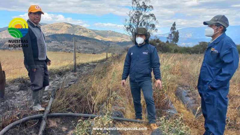 MAG da asistencia técnica a productores de Quito, afectados por los incendios forestales